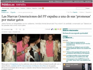 A noticia recollida, con imaxes, por un xornal espa&ntilde;ol