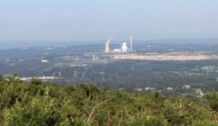 Vista da t&eacute;rmica de Meirama dende o Monte Cerdeira / Foto: V&iacute;ctor Santos