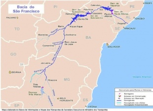 Cunca do R&iacute;o S&atilde;o Francisco, onde est&aacute;n os poboados dos Tukr&aacute;