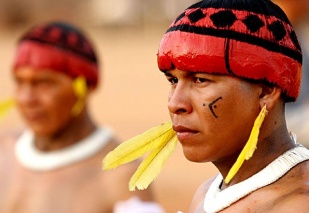 Indios do Xingu, nos Xogos Ind&iacute;xenas