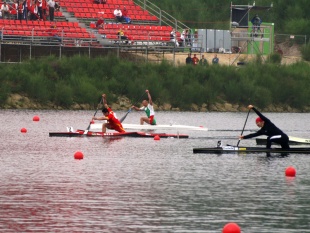 David Cal tam&eacute;n ga&ntilde;ou a medalla de bronce en C-1, 1000 metros