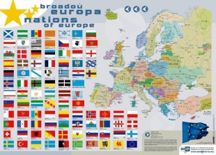 Mapa das naci&oacute;ns de Europa / www.eurominority.org