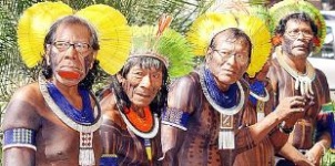 Imaxe dun grupo de ind&iacute;xenas no Brasil / Foto: papachisimo