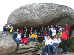 Alg&uacute;ns dos participantes, en Vilanova de Arousa