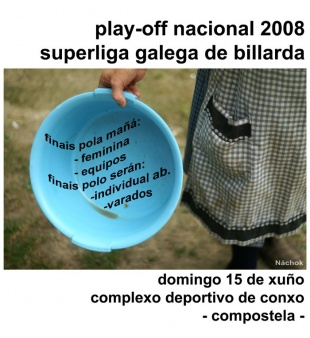 Cartaz dos 'play-off', asinado por N&aacute;chok