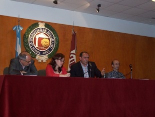 Fern&aacute;ndez Naval, Mar&iacute;a do Cebreiro, Anxo Angueira e Carlos Arias. Foto: D&eacute;bora Campos