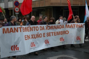 A CIG Ensino na manifestaci&oacute;n do 1 de maio