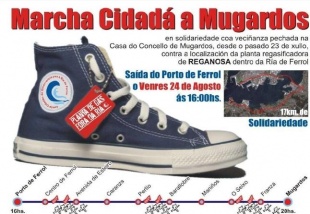 Cartaz da marcha a p&eacute; solidaria