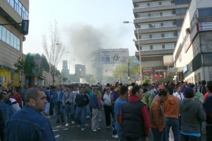 Axentes de polic&iacute;a infiltr&aacute;ronse na manifestaci&oacute;n desta terza