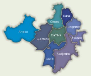 O Consorcio f&oacute;rmano os concellos que se aprecian na imaxe, aos que se ha unir A Coru&ntilde;a proximamente