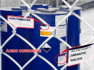 Imaxe publicada na web de ADEGA, onde se denuncia o uso de &aacute;cido f&oacute;rmico por parte de Stolt Sea Farm