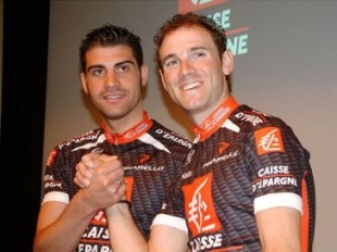 Foto de equipo, con Valverde, do Caisse d'&Eacute;pargne