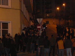 Imaxes da concentraci&oacute;n do 6 de decembro, ap&oacute;s a manifestaci&oacute;n de Causa Galiza
