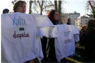 Imaxes das mobilizaci&oacute;ns no mitin do PSdeG, en Ourense / Fonte: CIG