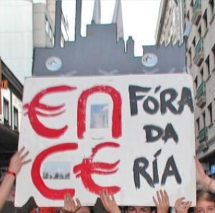 Imaxe dunha manifestaci&oacute;n contra Ence / Indymedia