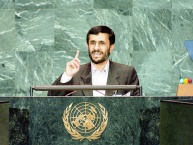 Mahmoud Ahmadinejad, nunha intervenci&oacute;n na ONU / igadi.org