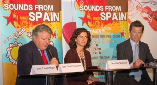 &Aacute;nxela Bugallo, na presentaci&oacute;n de 'Sounds from Spain'