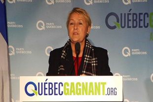 A l&iacute;der do independentista Partido Quebequ&eacute;s, Pauline Marois