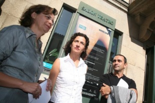 Cristina Dom&iacute;nguez, &Aacute;nxela Bugallo e Miguel Mart&iacute;n