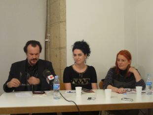 Miguel-Anxo Fern&aacute;n Vello, Olalla Coci&ntilde;a e Anxos Sumai, este xoves na presentaci&oacute;n do libro
