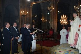 Discurso do delegado rexio, o alcalde de Mondo&ntilde;edo (clique para ampliar)