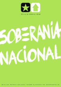 Cartaz e lema da manifestaci&oacute;n de Causa Galiza