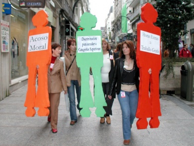 Manifestaci&oacute;n na R&uacute;a Pr&iacute;ncipe en Vigo (Foto CIG)