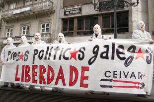 Concentraci&oacute;n de Ceivar pedindo a liberdade dos presos galegos