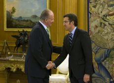 Feijoo fixo estas declaraci&oacute;ns na s&uacute;a visita oficial &aacute; residencia do rei espa&ntilde;ol