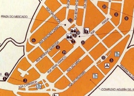 Plano do centro da vila de Portomar&iacute;n