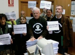 Imaxes das ocupaci&oacute;ns en Compostela,Vigo e Ribadavia