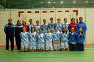Unha imaxe da selecci&oacute;n galega feminina cadete