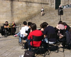 Presentaci&oacute;n de actividades na praza da Quintana