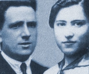 &Aacute;nxel Casal e maila s&uacute;a dona, Mar&iacute;a Miramontes, tam&eacute;n republicana e galeguista, emigrada a Bos Aires tras o asasinato do seu home