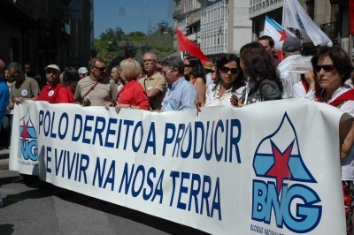 Outra das pancartas que acompa&ntilde;ou a manifestaci&oacute;n