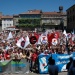 Praza da Quintana, onde se manifestaron uns 20 mil nacionalistas, segundo a organizaci&oacute;n
