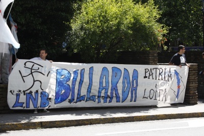 Pancarta que acompa&ntilde;ou &aacute; manifestaci&oacute;n