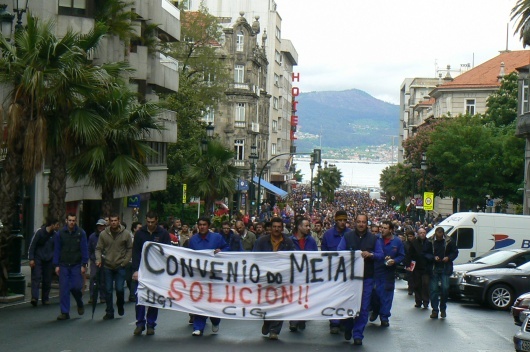 Mobilizaci&oacute;n do sector do metal